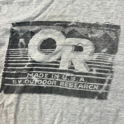 Y2K Outdoor Research Big Logo Distressed Single Stitch Vintage Tee L