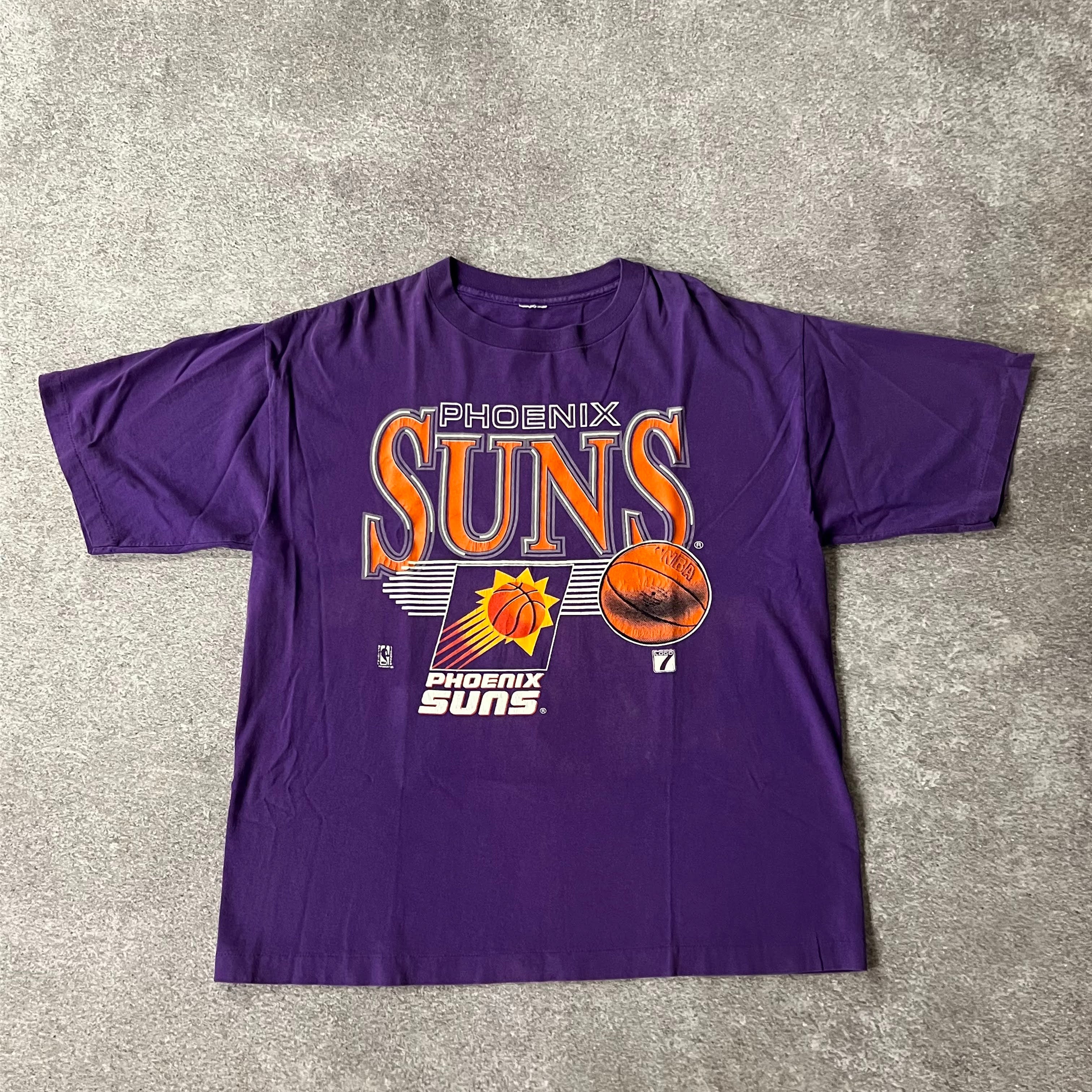 90s Phoenix Suns Logo 7 Big Logo Single Stitch Tee XL