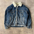 90s Levi's Sherpa Lined Workwear Outdoor Vintage Blue Jacket XL