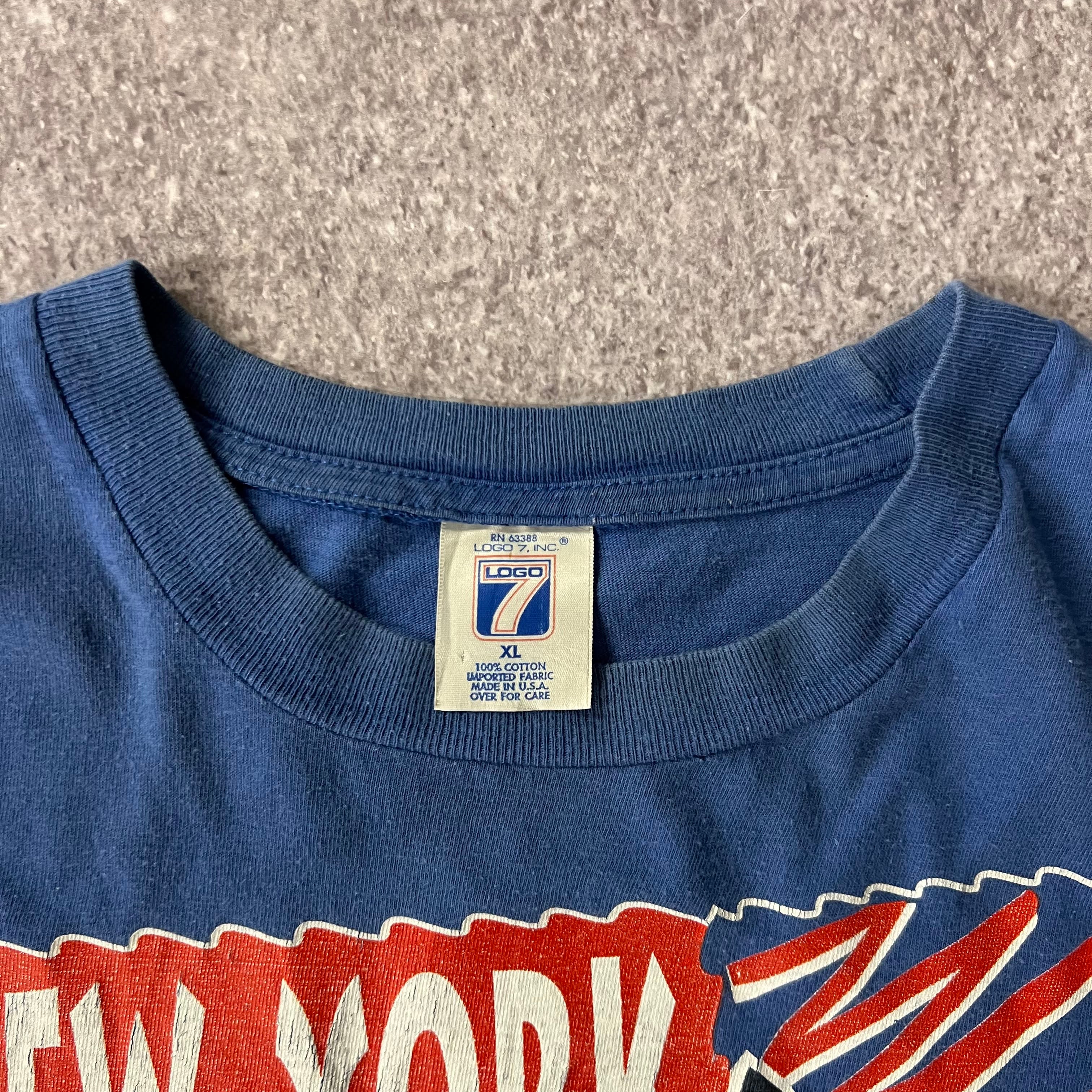 90s New York Rangers Logo 7 Big Logo Single Stitch Tee XL
