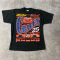 1997 Ricky Craven NASCAR Big Logo Single Stitch Faded Tee L