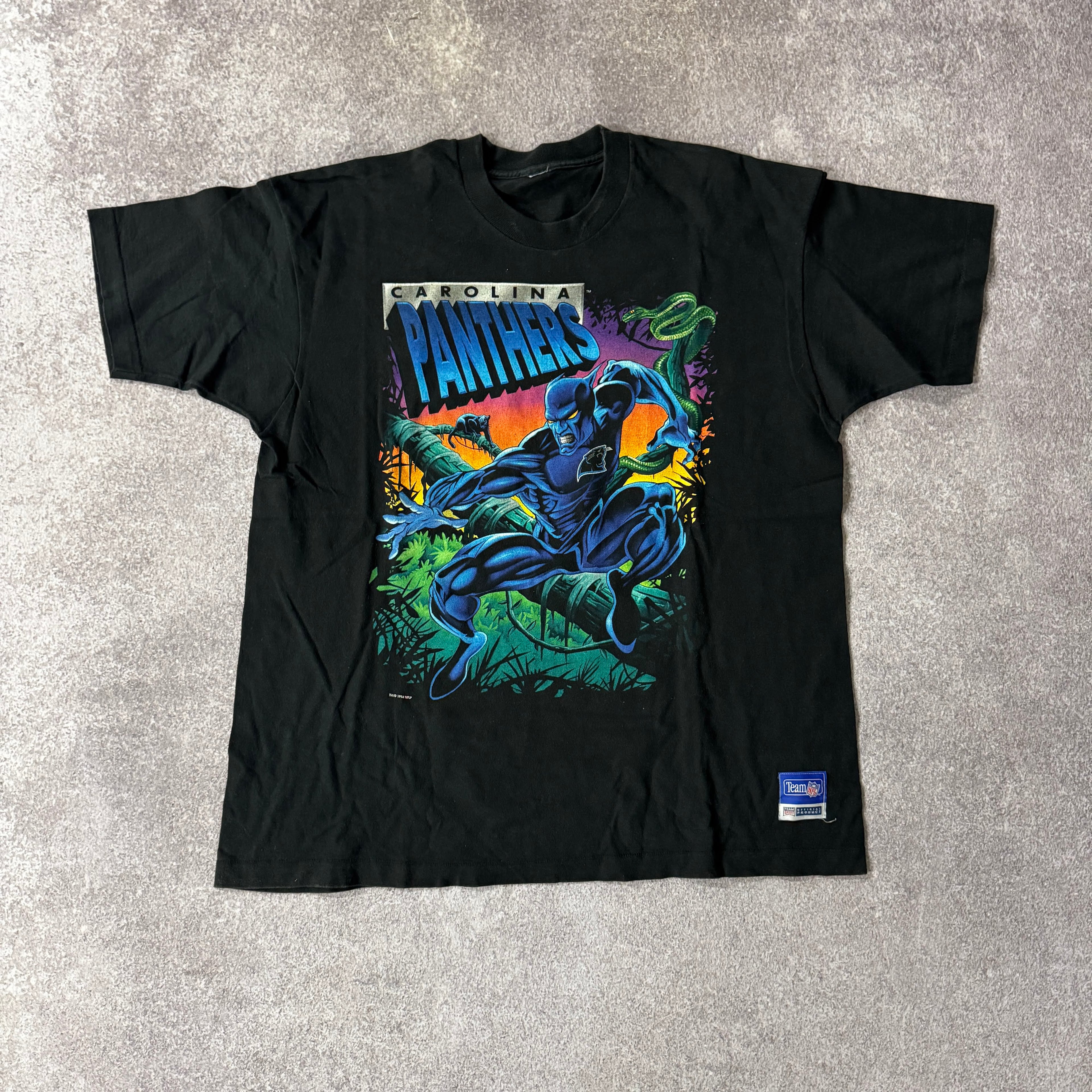 90s Carolina Panthers Salem Sportswear Single Stitch Tee XL