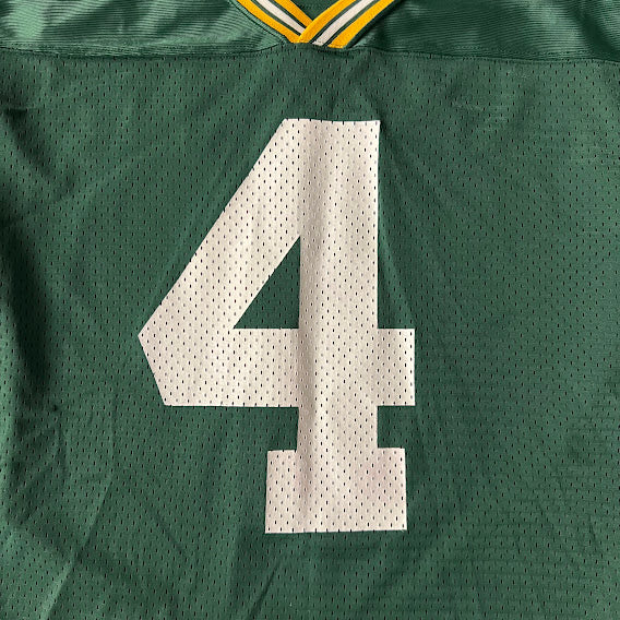 Y2K Brett Favre Green Bay Packers NFL Starter Cracked Print Jersey XL