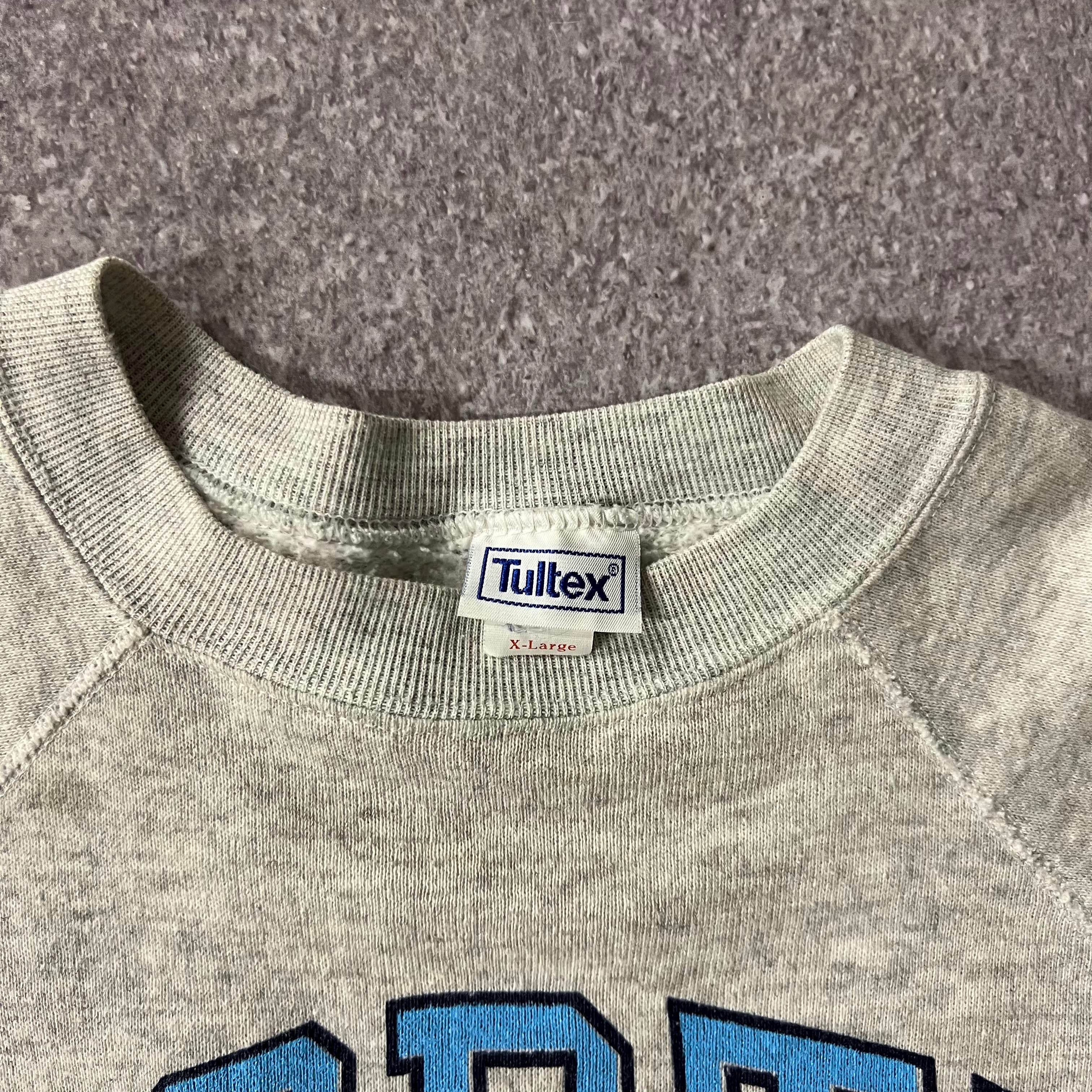 90s Tultex College Big Logo Crewneck L