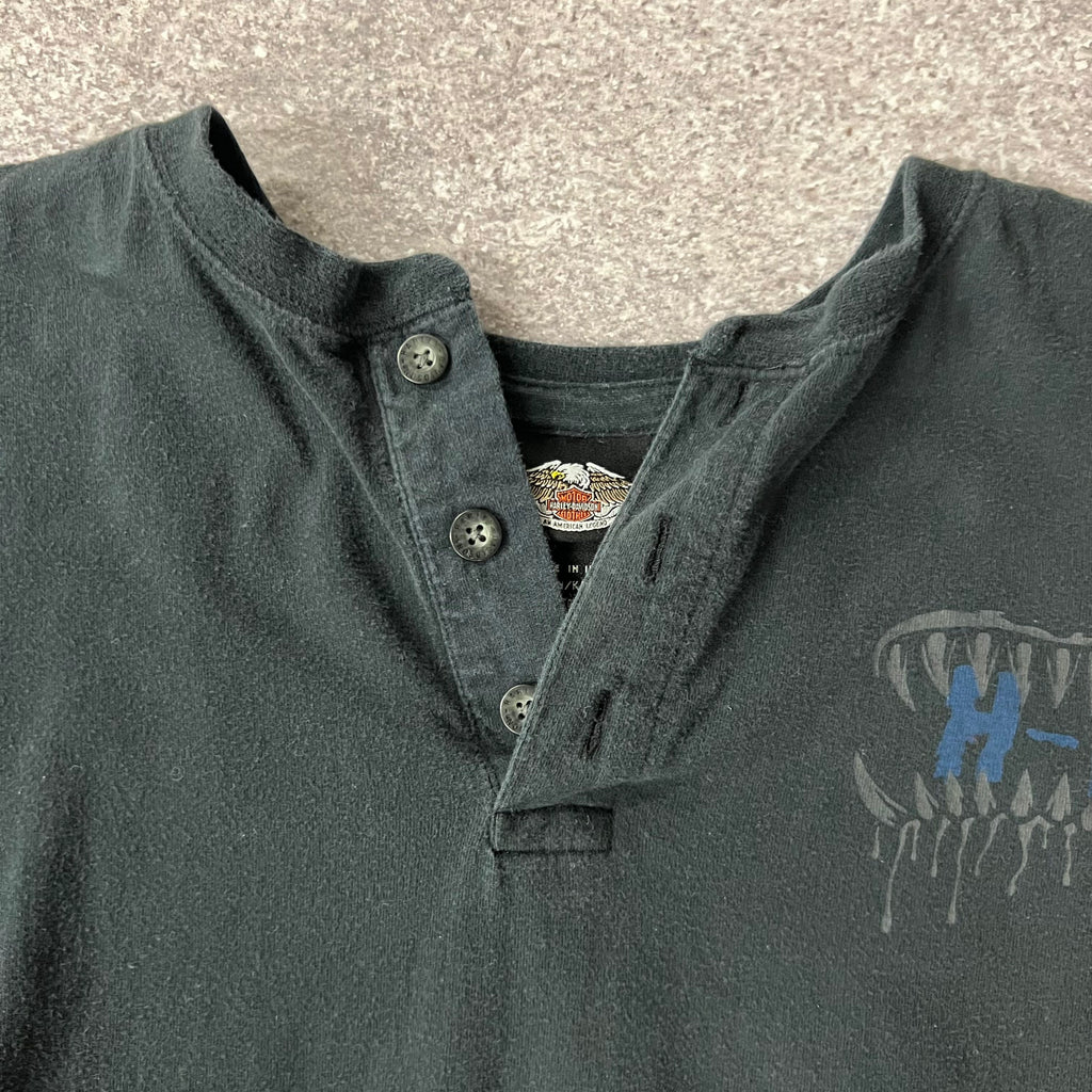 2010s Harley Davidson Worn In Long Sleeve Tee S