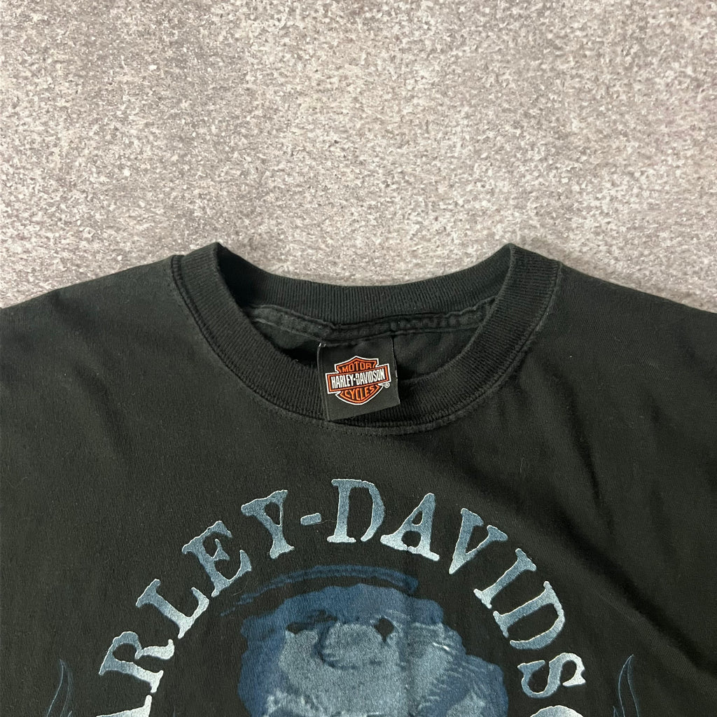Y2K Harley Davidson Barre, Vermont Back Graphic Tee L