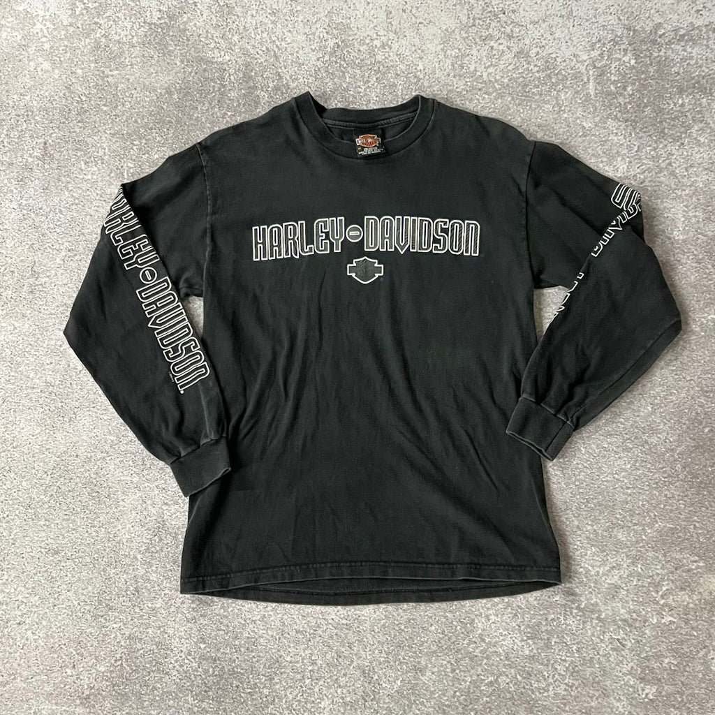 Y2K Harley Davidson Chattanooga Worn In Long Sleeve Tee M