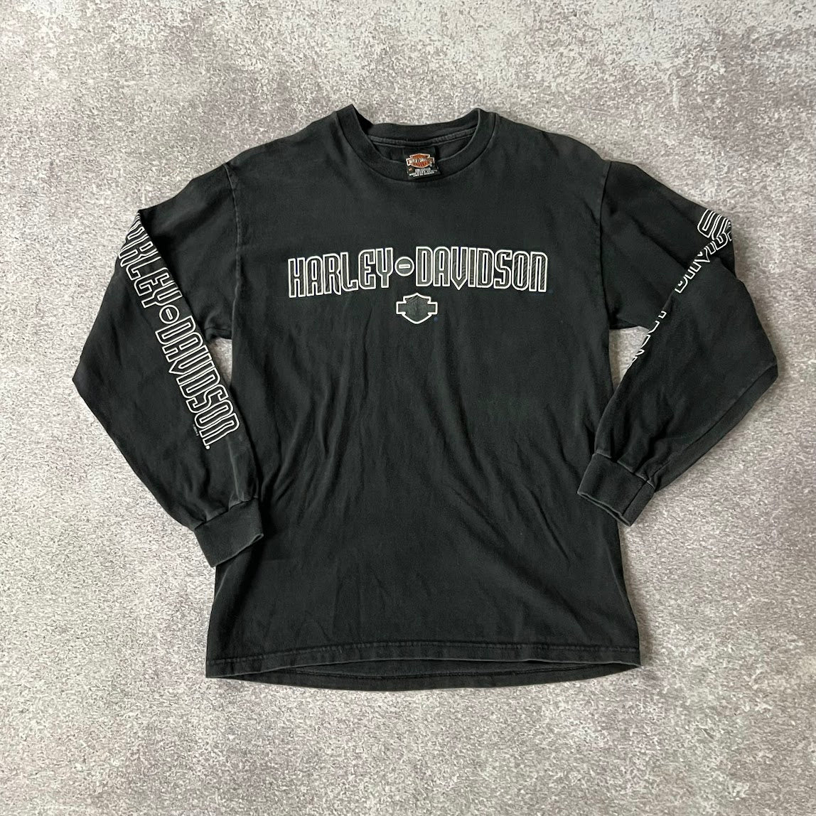 Y2K Harley Davidson Chattanooga Worn In Long Sleeve Tee M