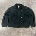 2010s Carhartt Auto Group Embroidered Corduroy Collar Workwear Jacket XL