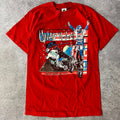 1990 Unadilla  Grand Prix Motocross Big Logo Back Graphic Red Tee M