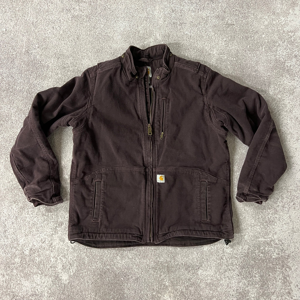 2010s Carhartt Full Swing Caldwell Jacket Purple Worn In L