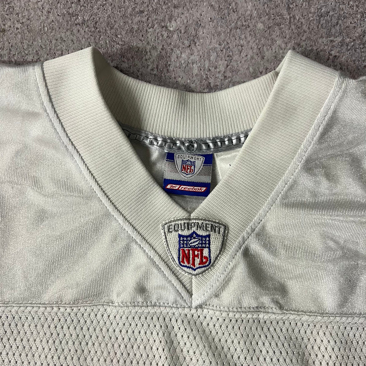 Y2K Jerry Rice Oakland Raiders NFL Reebok Cracked Print Vintage Jersey L