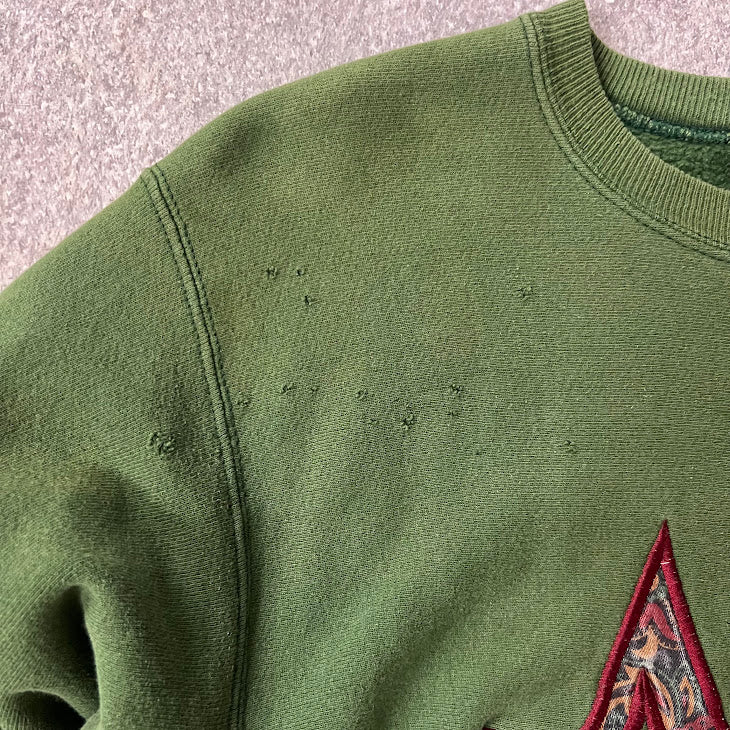 90s Orrsman Preppy Delta Gamma Embroidered Crewneck Sweatshirt M