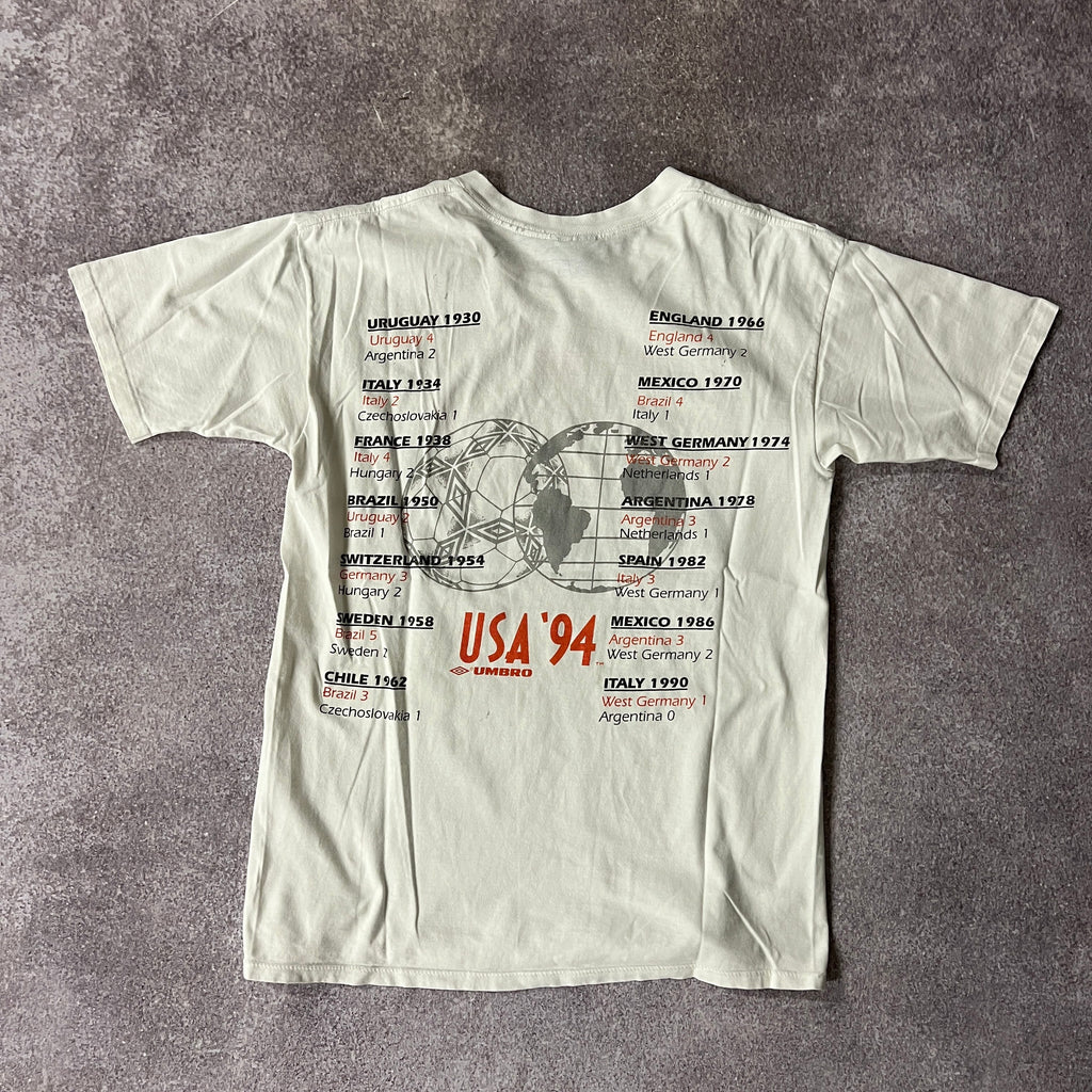 90s World Cup Umbro Big Logo Tee L