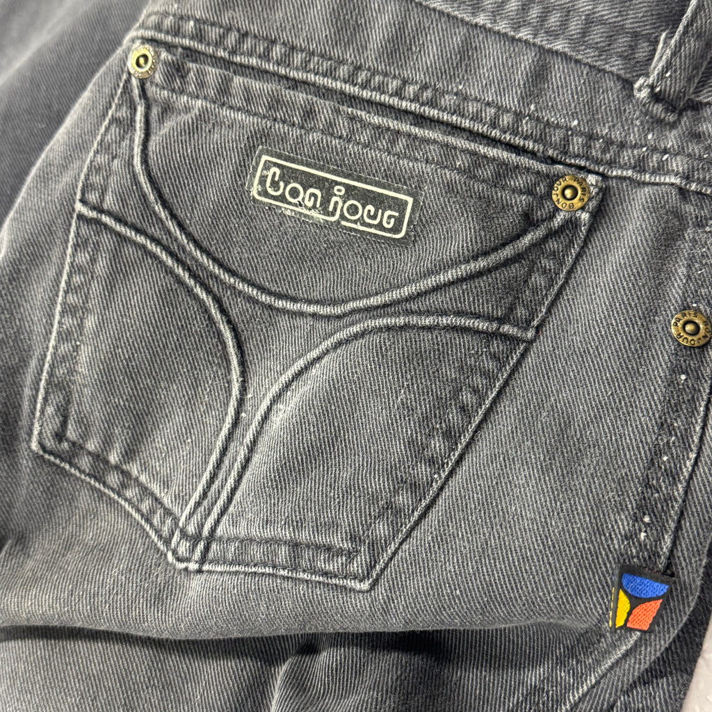 80s Bonjour Black Relaxed Worn In Jeans 36W