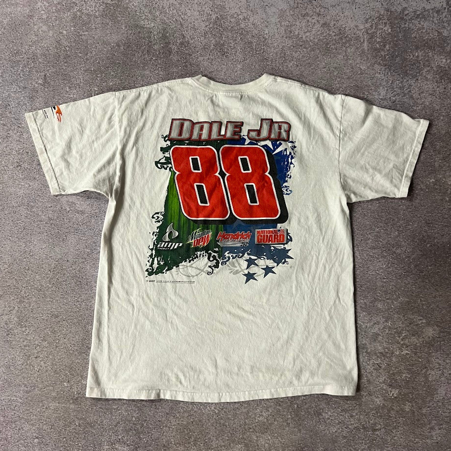 Y2K Dale Jr NASCAR Chase Authentics Big Logo Back Graphic Tee XL