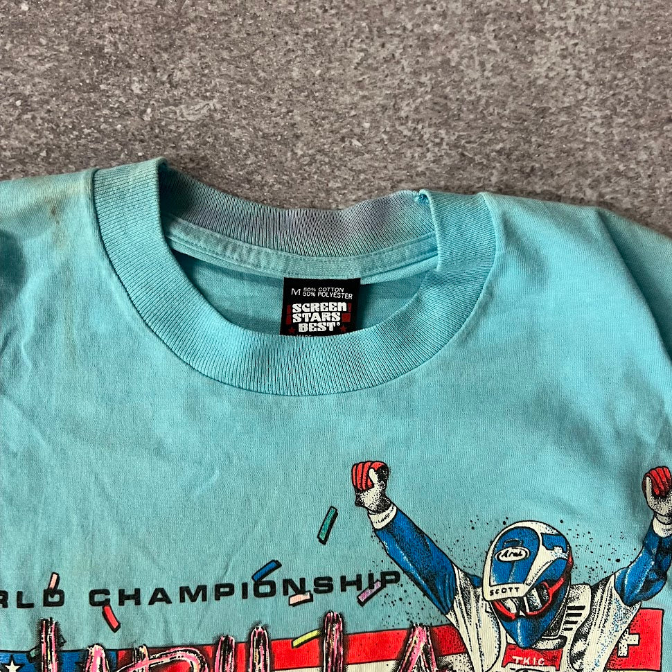 1990 Unadilla US Grand Prix Motocross Screen Stars Faded Single Stitch Tee M