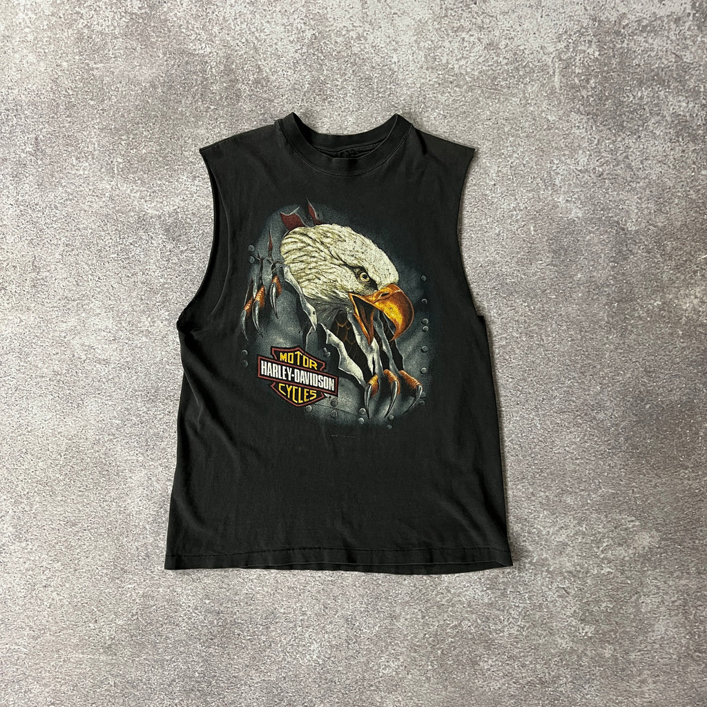 90s Harley Davidson Springfield, MA Distressed Tank Top M
