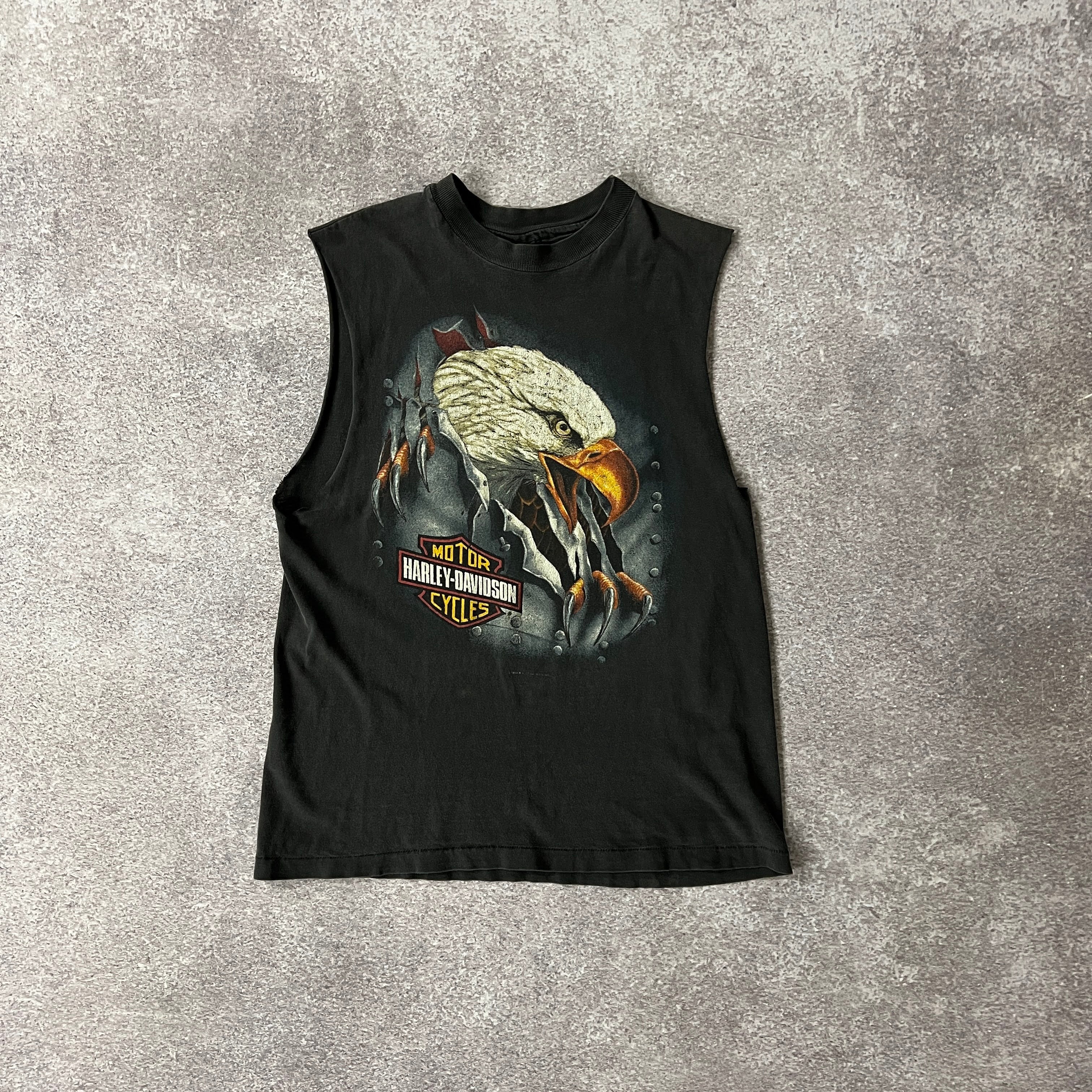 90s Harley Davidson Springfield, MA Distressed Tank Top M