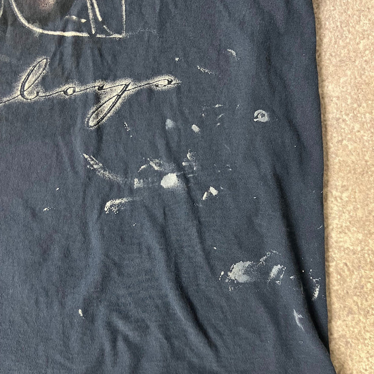 90s Dallas Cowboys NFL All Sport Big Logo Cracked Print Distressed Tee XL