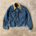 80s Wrangler Blanket Lined Made in USA Workwear Vintage Blue Jacket S