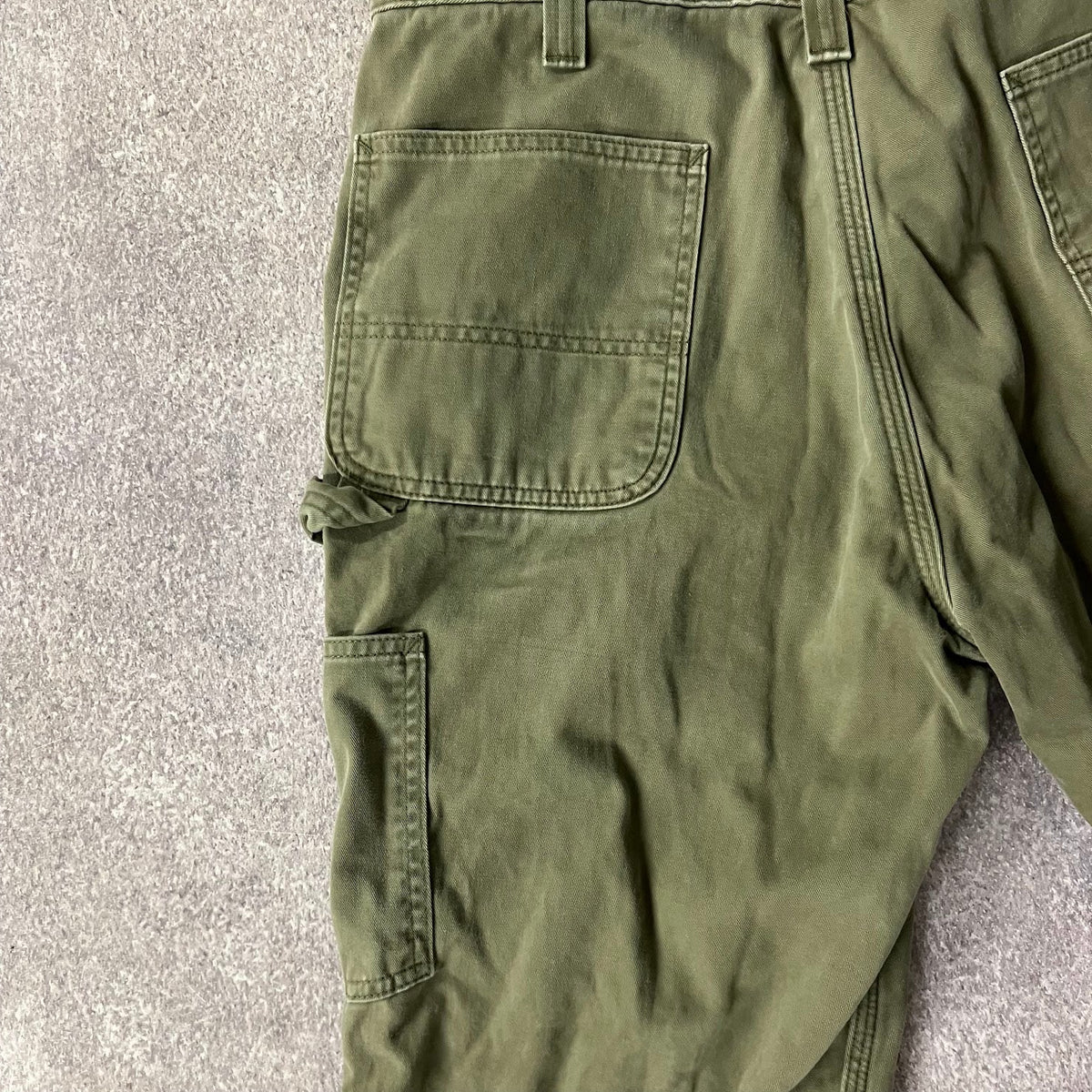 2010s Carhartt Workwear Faded Relaxed Green Vintage Pants 36x30