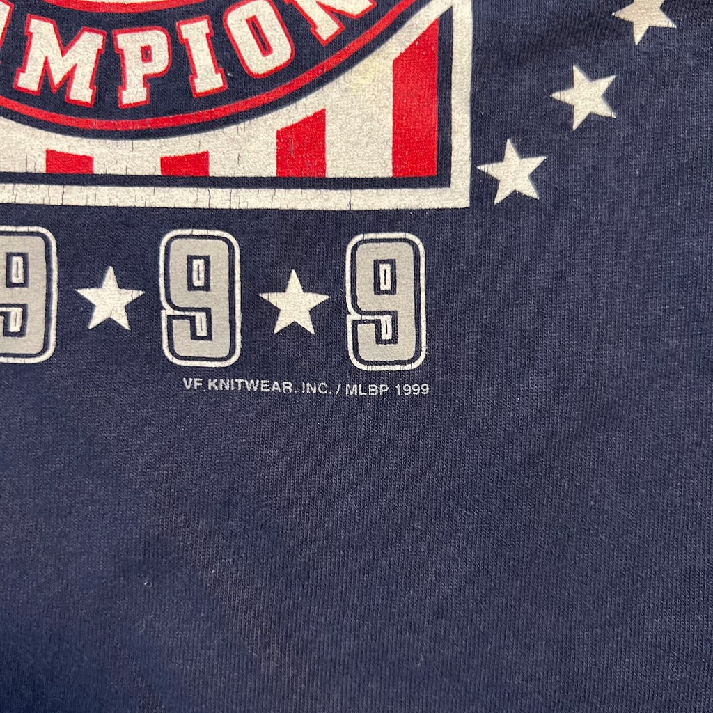 90s New York Yankees MLB Lee Sport Big Logo Double Stitch Vintage Tee M