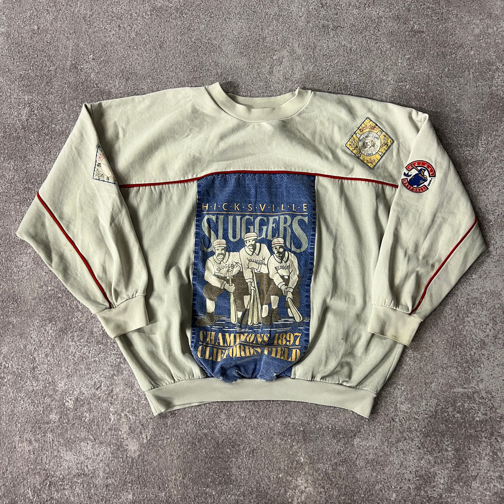 90s Adidas Baseball Big Logo Crewneck