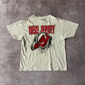 90s New Jersey Devils NHL Graphic Big Logo Tee XL