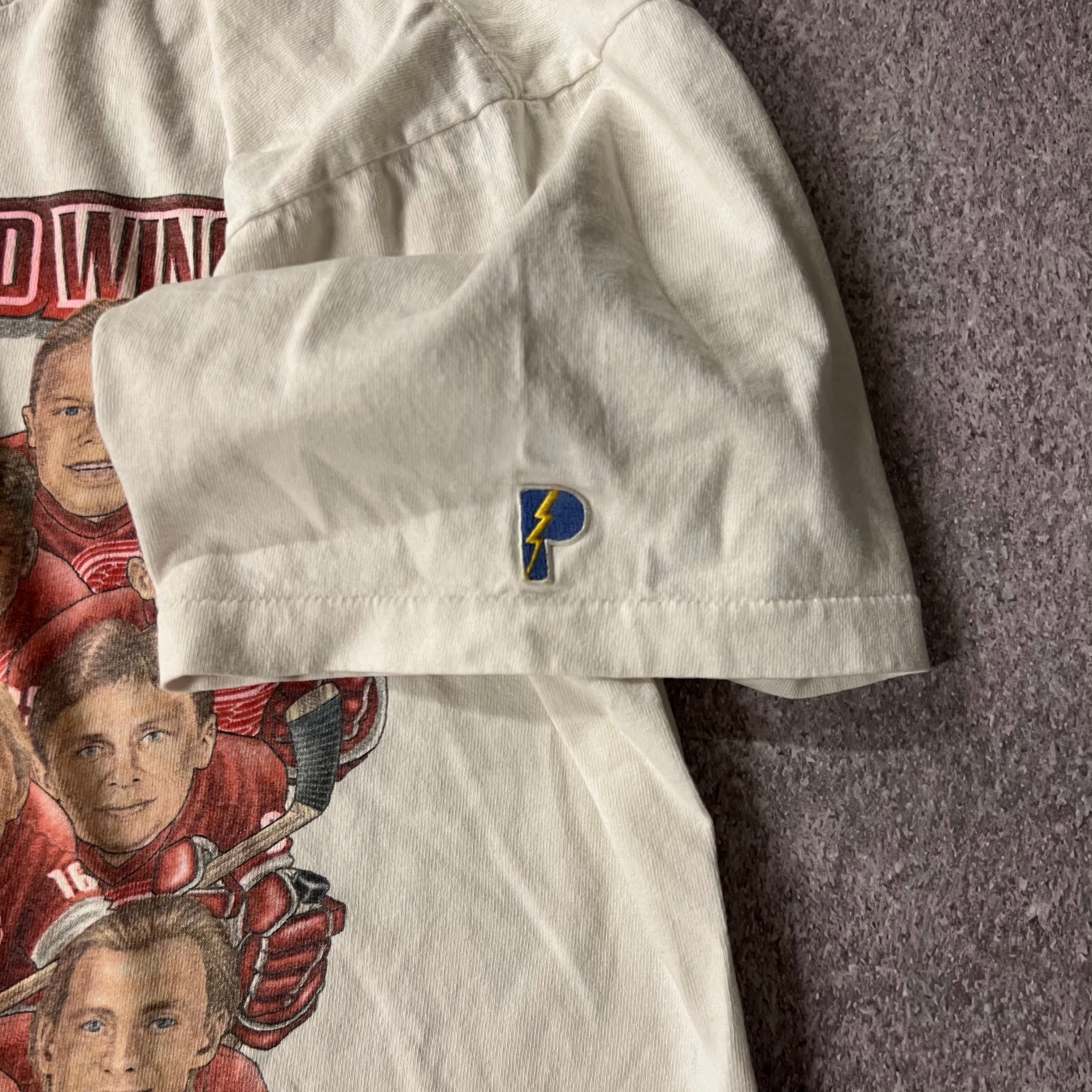 90s Detroit Red Wings Pro Player Big Logo Single Stitch Tee L