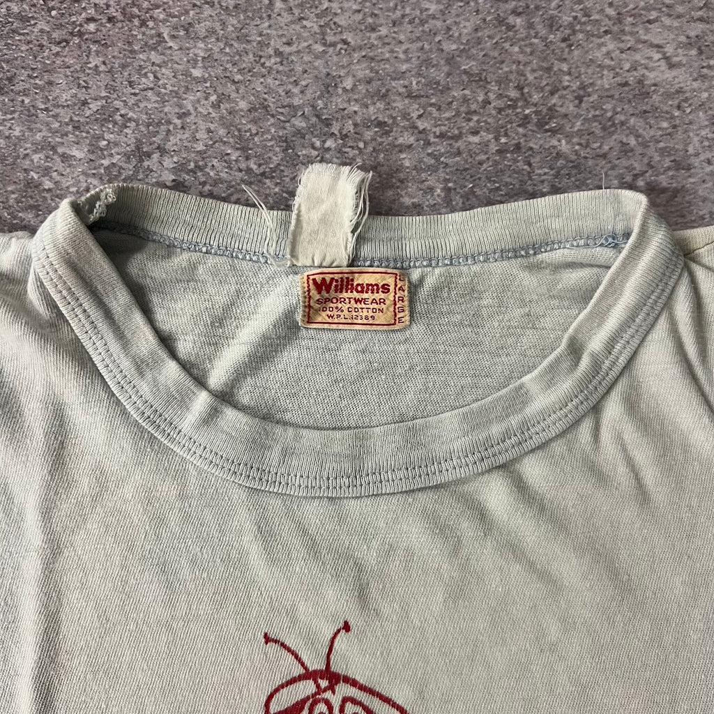 50s Williams Sportswear WPL Single Stitch Tee L
