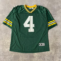 Y2K Brett Favre Green Bay Packers NFL Starter Cracked Print Jersey XL