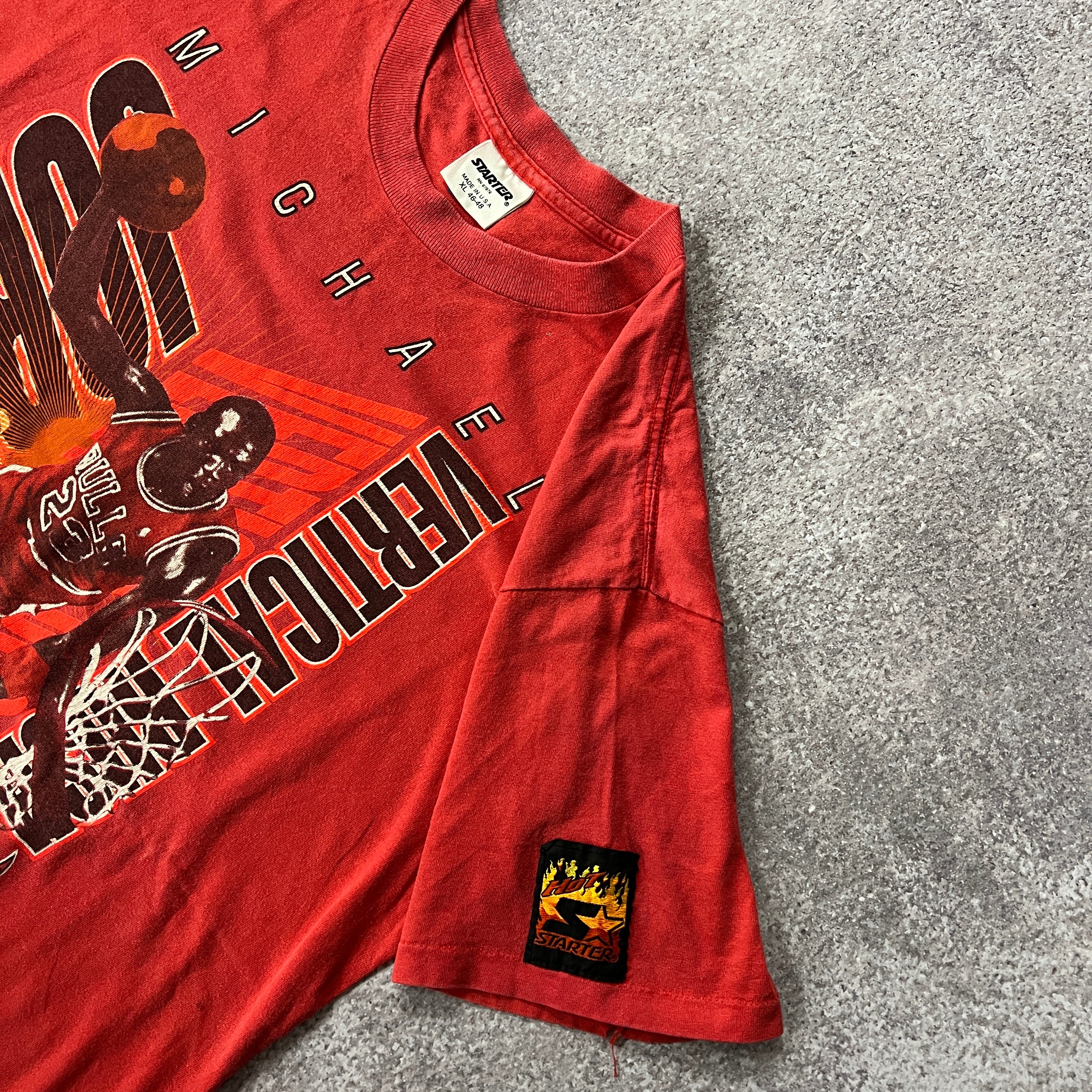 90s Chicago Bulls Starter Big Logo Tee XL