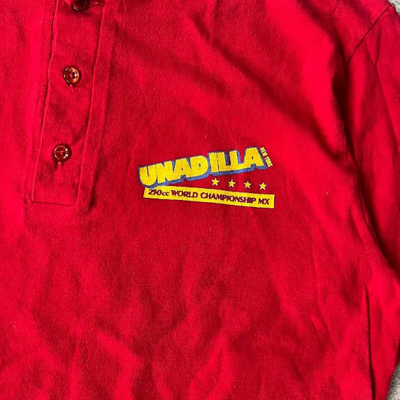 80s Unadilla NY 250cc World Championship Motocross Single Stitch Red Tee L