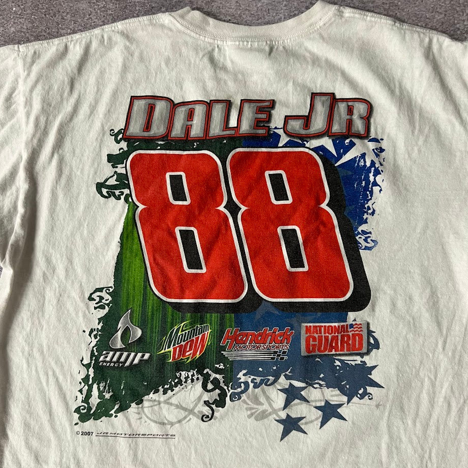Y2K Dale Jr NASCAR Chase Authentics Big Logo Back Graphic Tee XL