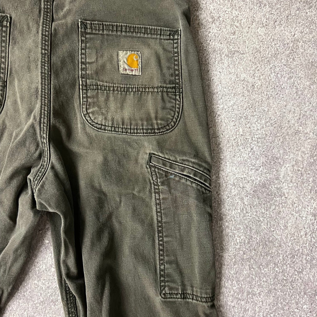 Modern Carhartt Workwear Sun Faded Relaxed Green Pants 30x32