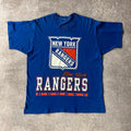 90s New York Rangers Big Logo Single Stitch Tee XL