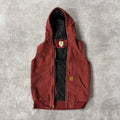 Y2K Carhartt Crimson Red Heavyweight Vest S