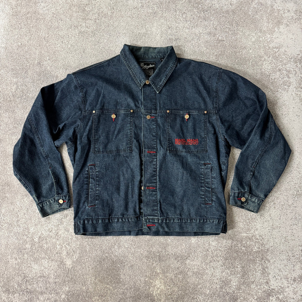 90s Karl Kani Blue Worn In Jacket XL