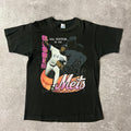 90s New York Mets Salem Sportswear Big Logo Single Stitch Tee L