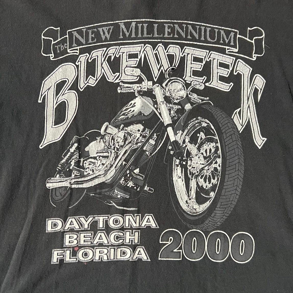 Y2K Daytona Beach, FL Worn In Tee XL