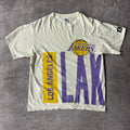 90s Los Angeles Lakers Starter Big Logo Single Stitch Tee L