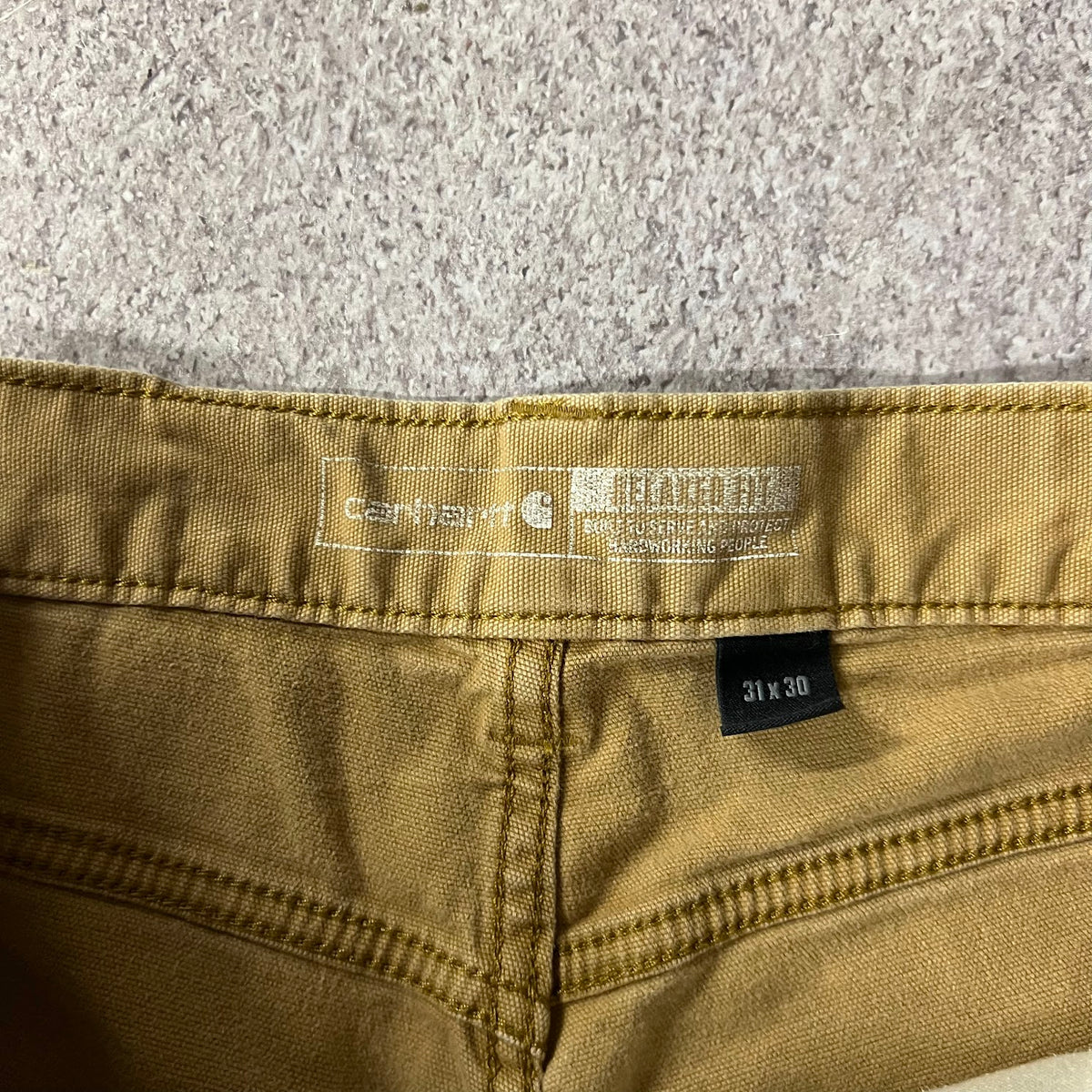 Modern Carhartt Workwear Faded Relaxed Tan Streetwear Pants 31x30