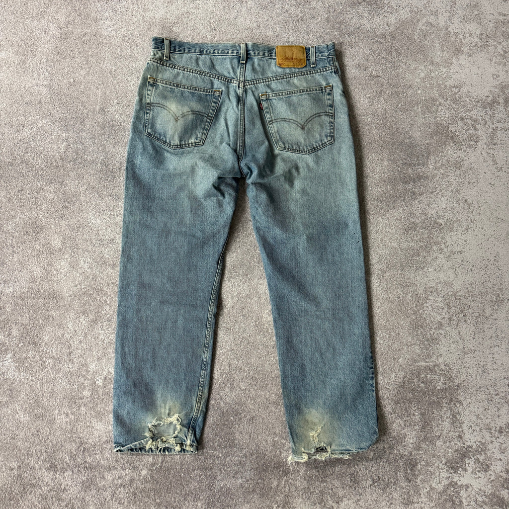80s Levi's Blue Distressed Jeans 40W x 30L