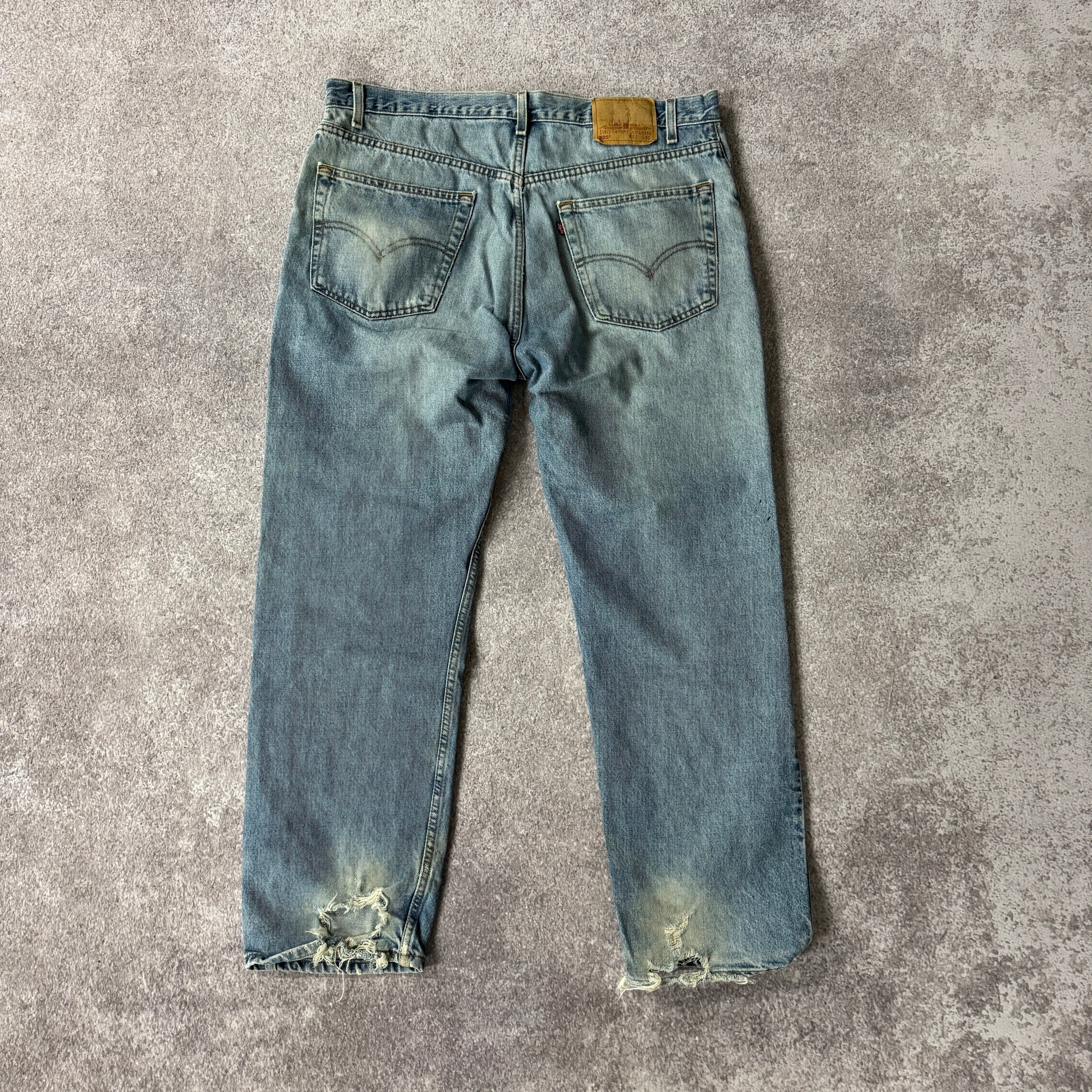 80s Levi's Blue Distressed Jeans 40W x 30L