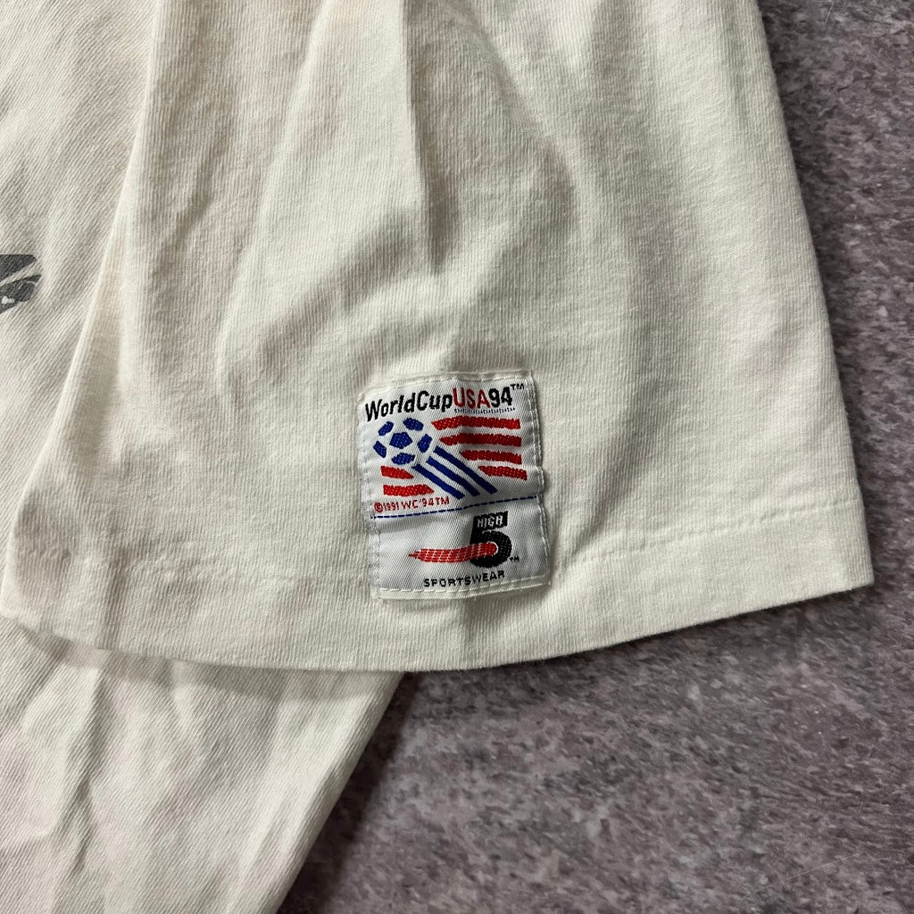 90s USA, World Cup High 5 Big Logo Tee XL