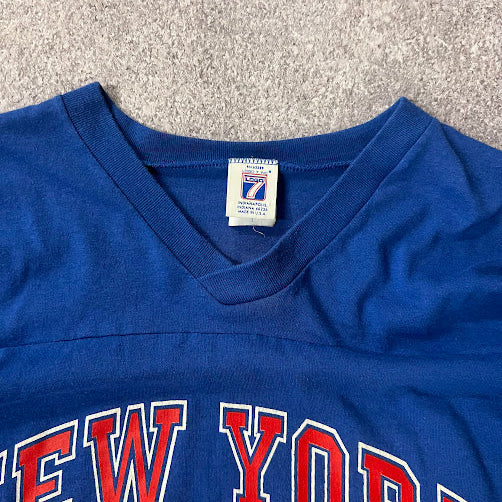 90s New York Giants NFL Logo 7 Big Logo Made in USA Vintage Tee L