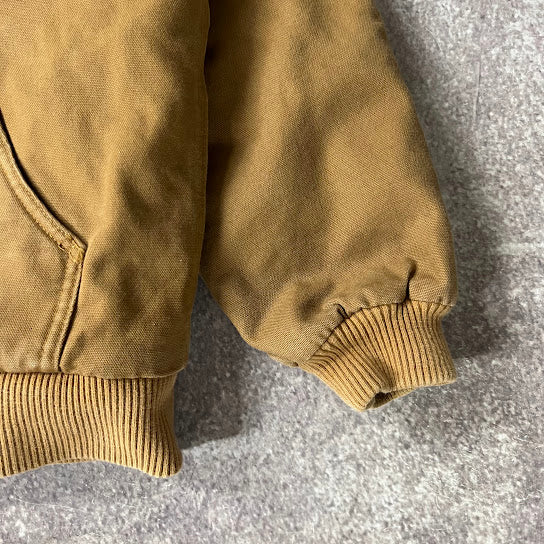 Modern Carhartt Kids Quilt Lined Workwear Outdoor Tan Jacket M