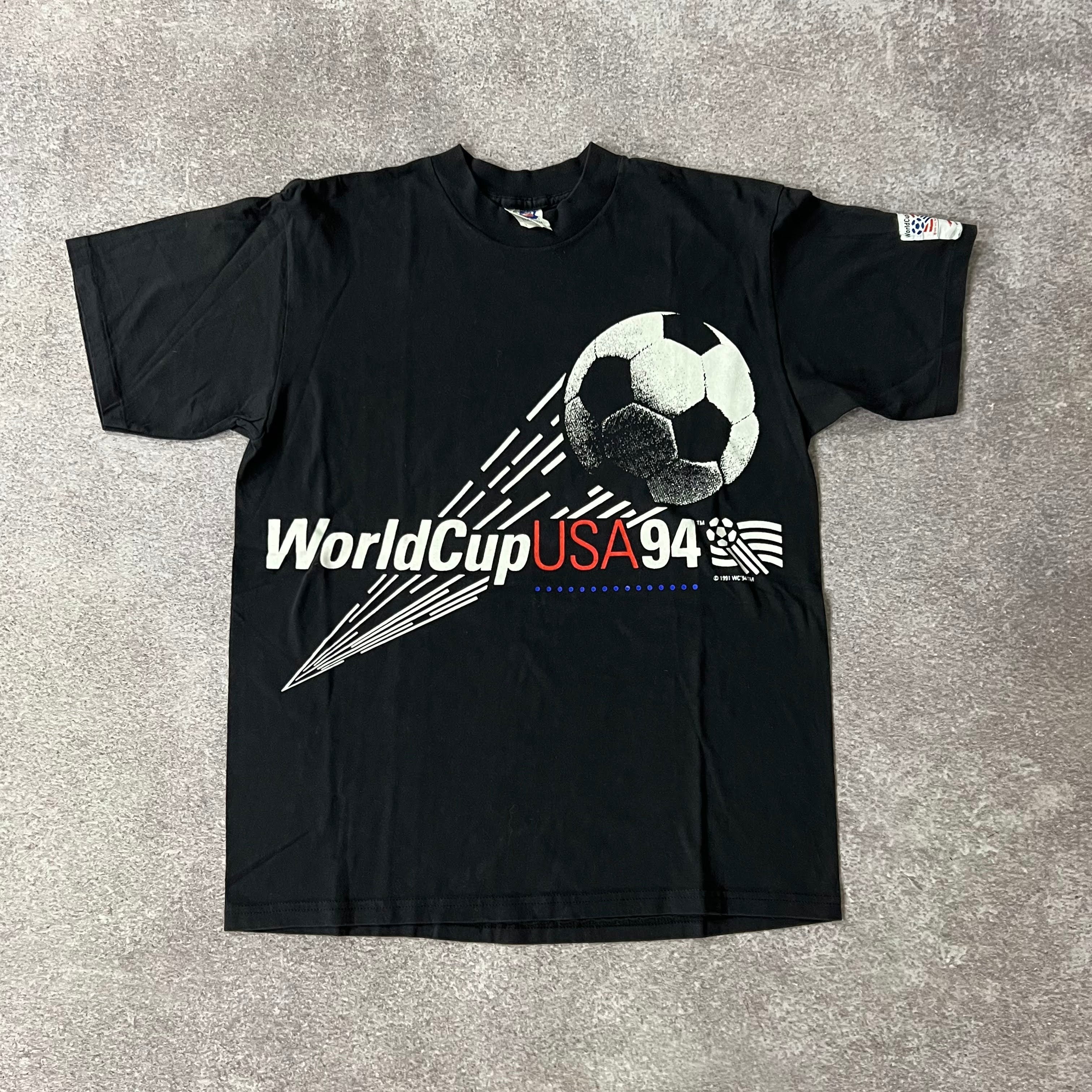 90s World Cup High 5 Big Logo Tee L