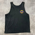 90s Vuarnet France Big Logo Back Graphic Sun Faded Single Stitch Vintage Tank Top L